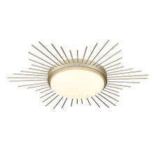 Golden 9126-FM18 WG-OP - Wry Lighting Kieran Integrated LED 18in Flush Mount in White Gold